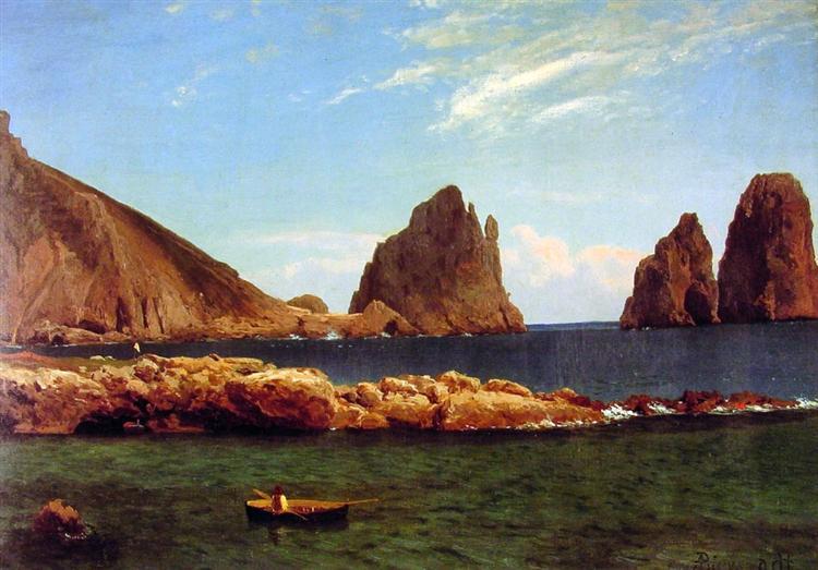 Albert Bierstadt Oil Painting Capri